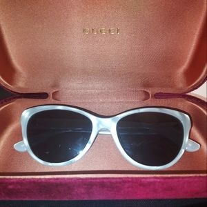 Gucci White Sunglasses